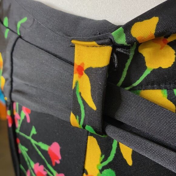 CABI DRAMA Bright Floral Print Asymmetrical Wrap Maxi Skirt - Picture 7 of 8